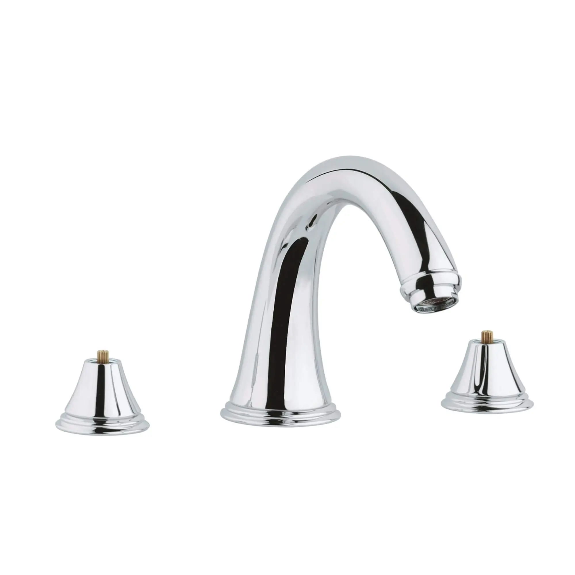 3-Hole 2-Handle Deck Mount Roman Tub Faucet